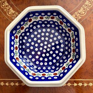 Boleslawiec Octagon Bowl